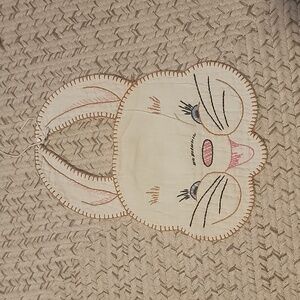 Vintage Bunny Baby Bib